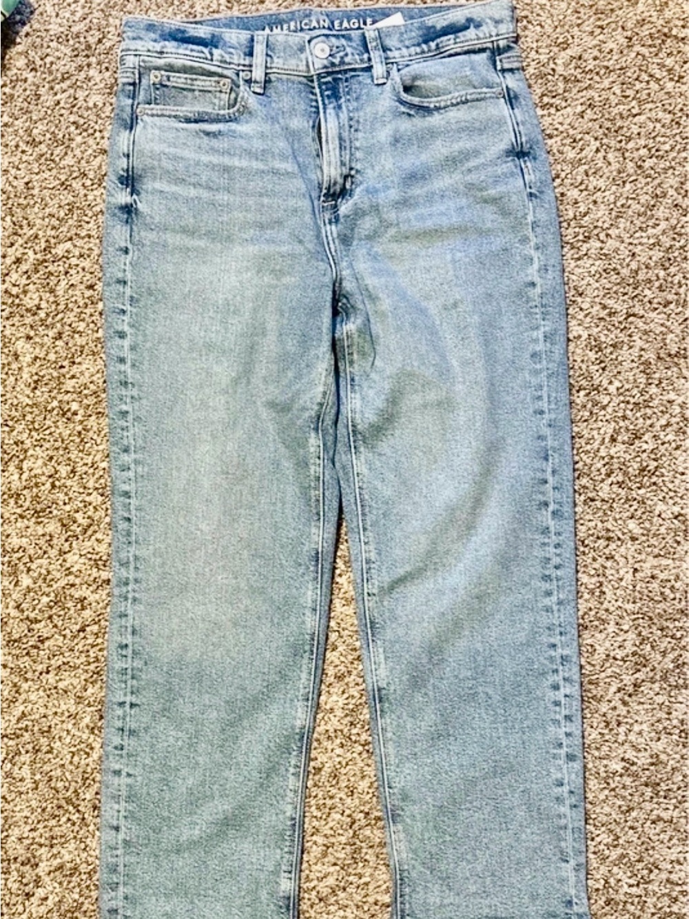 American Eagle Outfitters Light Blue Straight Leg Jeans